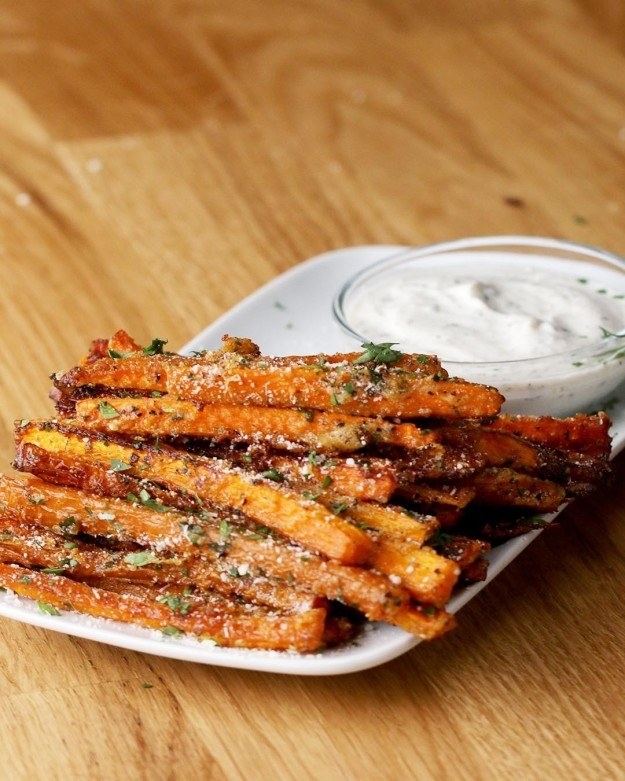 These crispy carrot fries.