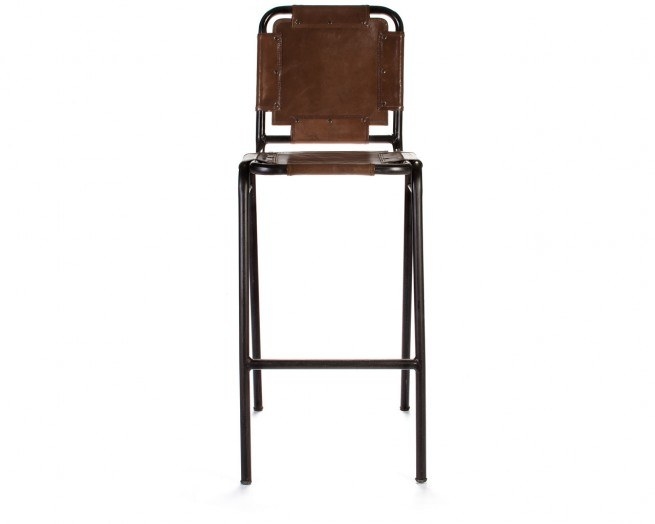 This industrial-inspired trendy bar stool is perfect for a contemporary breakfast bar thanks to its minimalist iron frame.