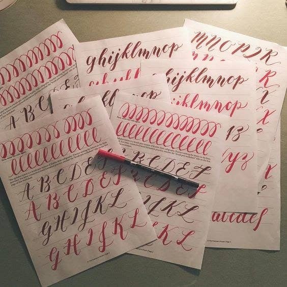 Hand Lettering Notes Calligraphy | Mcgrathaine