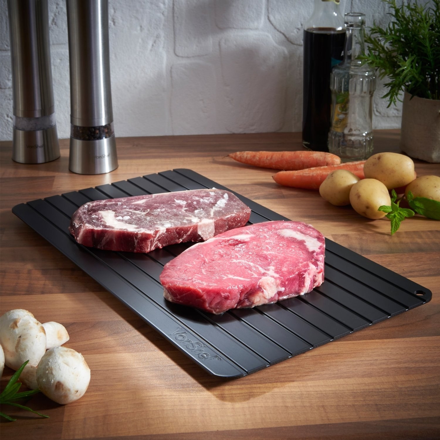 Promising Review: "I thawed completely frozen ground beef in about 30 minutes. Left it in the package and placed it face down on the board. This is perfect for people like me, who forget to take the meat out of the freezer!" —MLStinePrice: $30