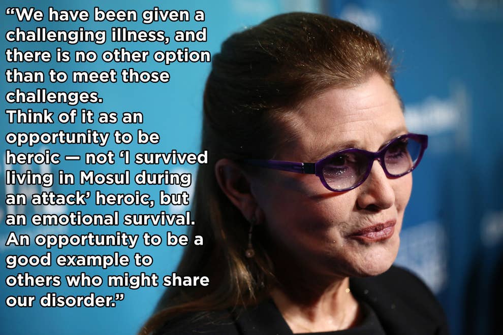 13 Real Af Things Carrie Fisher Said About Living With Mental Illness