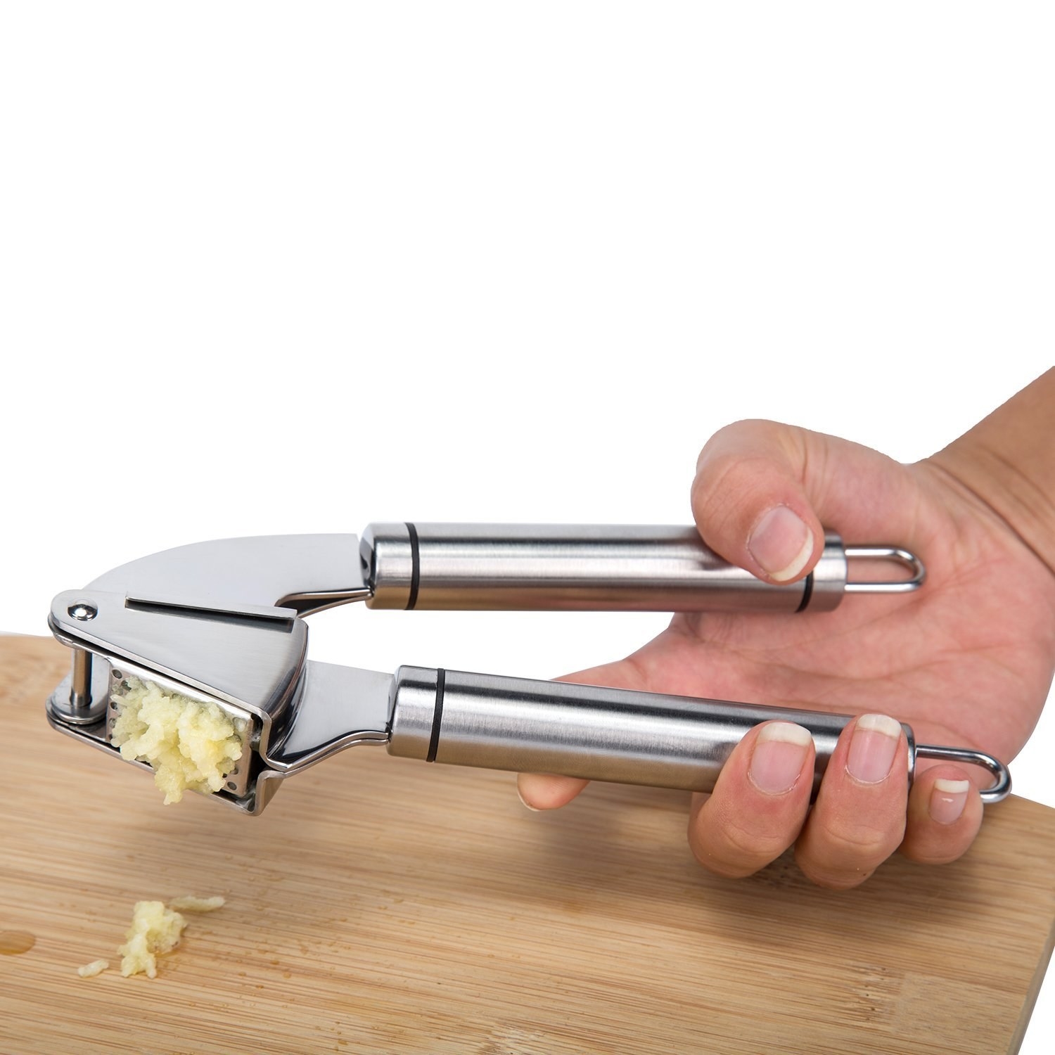 Promising review: "I am a personal chef, and therefore, I spend a lot of time in the kitchen. I was looking for a garlic press that could handle a lot of work. This press is very heavy duty and made of very sturdy material. It is also super easy to clean which is a huge blessing and makes my life much easier." —TonyPrice: $17.87 // Rating: 4.7/5