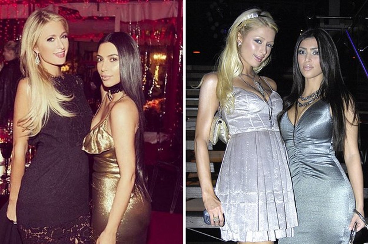 Ex best friends Kim Kardashian and Paris Hilton reunite at Christmas party  for first time after feud