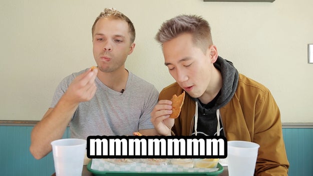 How was the food? Well, Steven and Andrew were at a loss of words.