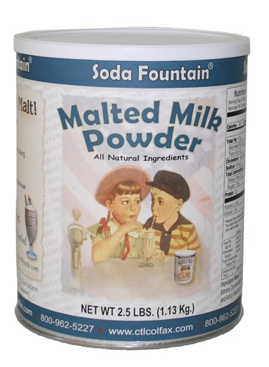 Soda Fountain Malted Milk Powder - 2.5 Lb. canister