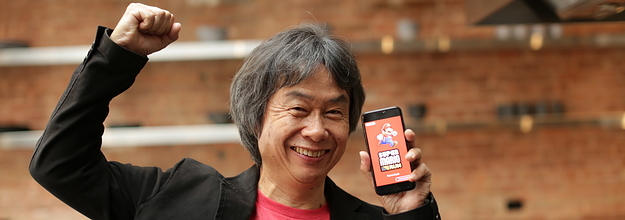 We talk to Mario creator Shigeru Miyamoto about the iconic plumber's leap  from your TV to your iPhone