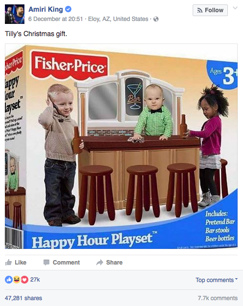 A Fake Drinking Playset From Fisher Price Fooled A Lot Of People