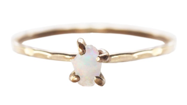 A baby version of #13 for someone who prefers a subtler opal.