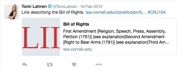 She may only refer to it selectively, but she's got the link should she ever need it!
