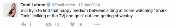 Also not surprising that she watches Shark Tank. Not surprising at all.