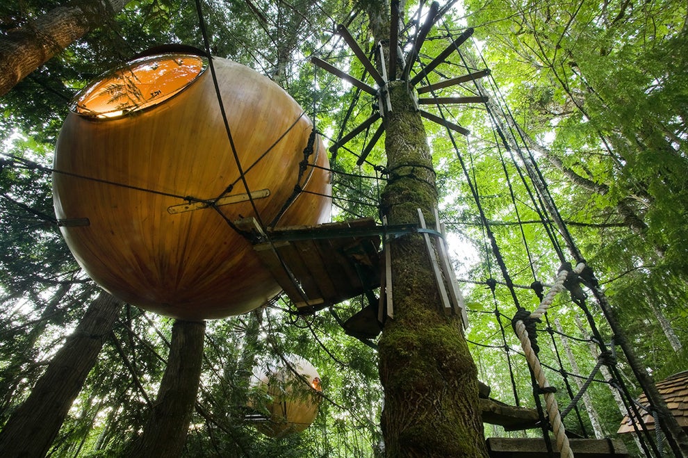 The Free Spirit Spheres on Vancouver Island, Canada