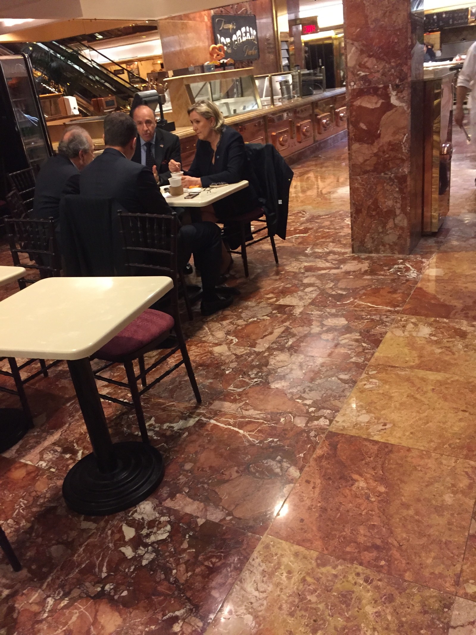 French Far-Right Leader Marine Le Pen Spotted At Trump Tower