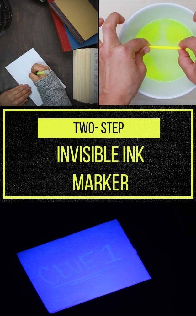 make this crazy cool invisible ink marker using just 3 ingredients