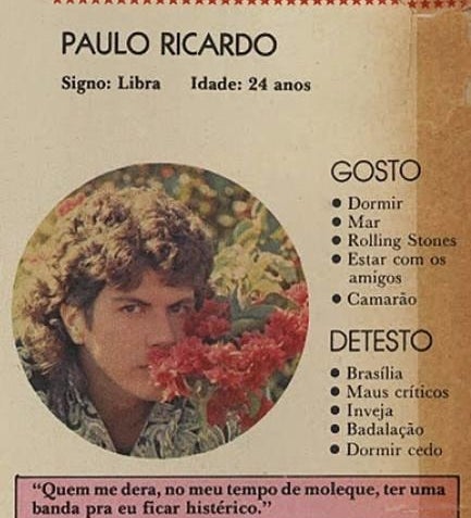 Motivo para formar uma banda: "ficar histérico".