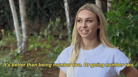 I honestly am loving Corinne and here is why. This child has seen every single episode of this show ever since she was allowed to start watching it after she had her Bat Mitzvah and she knows exactly what she is doing. She knows that sexy villains go far! This makes her far more entertaining to watch than, say, Olivia, who you could tell was just kind of socially awkward versus actively evil. “I have never been a bridesmaid,” says Corinne, which does not shock me. Maybe one day she can be her nanny’s bridesmaid. Corinne makes everyone mad by taking off her bikini top during her “Beach Wedding” photoshoot with Nick (which, by the way, is super in a pool and super not on the beach) and repeatedly snatching Nick away from his various drunken conversations. None of this bothers me because Corinne keeps saying awesome things like “This is my Nick Veill” and “If you can’t handle being interrupted, then why did you come here?” She also has the following conversation, verbatim:Corinne: “Can I interrupt you guys?”Alexis: “Wait… what?”Corinne: “I’m interrupting you.”Alexis: “Oh, so… okay. I’m okay.”Corinne, handing Nick a shot: “You need to take this.”A SHOT AT LOVE WITH CORINNE OLYMPIOS! I love it. I mean, I think a big part of why Corinne and Nick are bonding so much is because they are both SO DRUNK on this group date. They’re both so sweaty and red-eyed and slurring their words and just kind of sleepily pawing at each other. Corinne gets the group date rose because, honestly, she’s probably the only person whose name Nick remembers. It is not a terrible strategy, I respect the hustle, and Corinne wins this week.