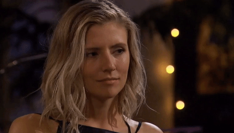 Danielle M. is so pretty and tall and blonde and sweet and we all know that’s not Nick’s type but what if it was!! When Danielle M. receives her date card, one of the other blondes (Lacey Kudrow, I think?) yelps “I’m so happy that Danielle got the one-on-one date because she’s amazing. I didn’t even know girls could be that nice.” I don’t know if this says great things about Danielle M. or terrible things about Lacey Kudrow’s friends. Danielle M. gets treated to a WONDERFUL date of helicopters and yachts and hot tubs and Ferris wheels and wine. It honestly sounds exactly like what I’d do if I had an unlimited budget for a date (probably either that or taking a historically accurate horse-drawn carriage ride to Louisa May Alcott’s childhood home. I am just spitballing here.) Danielle M. also wears this awesome strappy-backed jumpsuit that looks a lot like an updated version of the strappy-backed dress that the mom from The Parent Trap wears to see her ex-husband. She also manages to sport a nice poker face when Nick begins to mansplain her fiancé’s death to her. Danielle M. has it all: she is beautiful and sweet and has a tragic-ass backstory and saves babies for a living. I’d be honored if Nick picked her but I still can’t see him going with anyone who’s not a PIB. Time will tell.