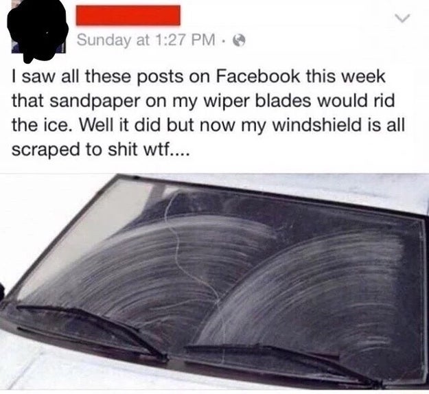 And you know that Facebook is the last place you should turn to for advice.