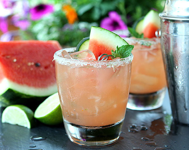 Mix vodka with some seedless watermelon juice and squeezed limes to create this easy, breezy cocktail. Garnish with sliced cucumber and mint for a fresh taste or get hold of some cucumber vodka to add some crispness to the mix.
