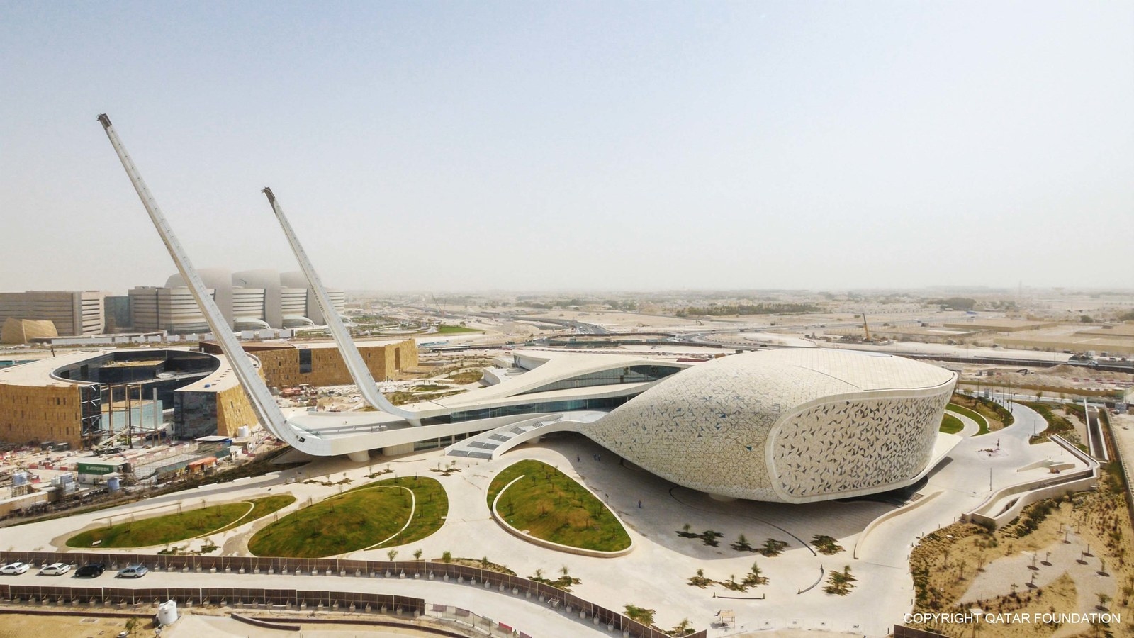 Nope you’re not looking at a scene from Star Trek. This right here is the future Qatar Faculty if Islamic Studies, which is a proud example of the city’s adoration of futuristic architecture.