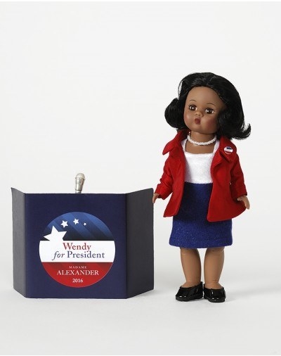 If a kid has ever needed a Madam Alexander's Wendy for President doll, it's NOW!