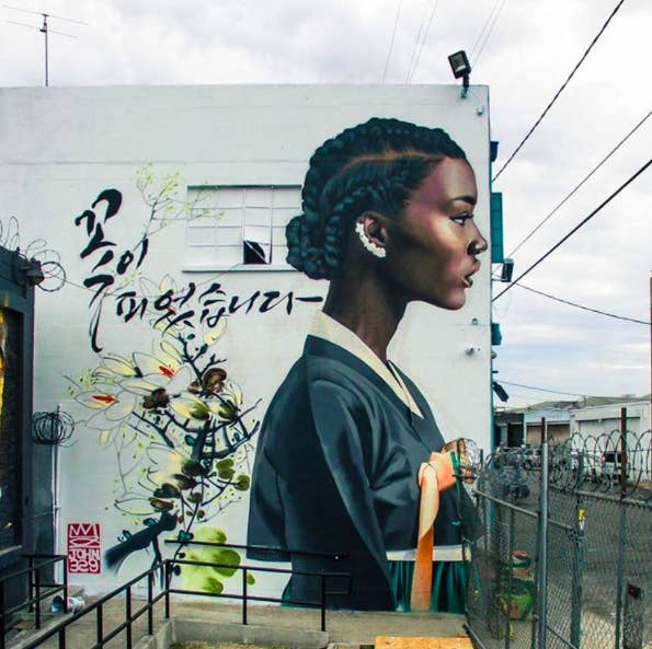 This Man Painted Black Women In Traditional Korean Hanbok And It S