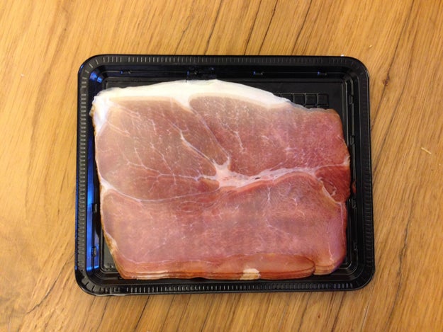 This piece of ham that looks out of focus: