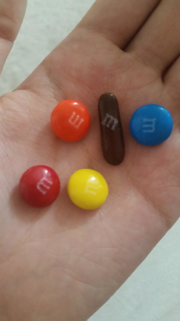 This pill-shaped M&amp;M: