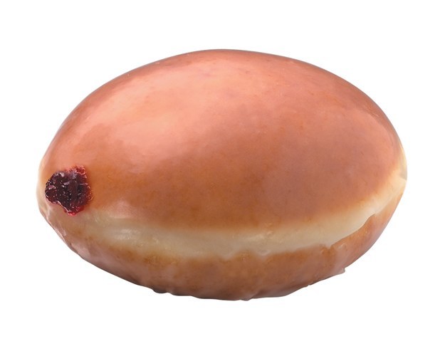 Glazed Raspberry-Filled Doughnut