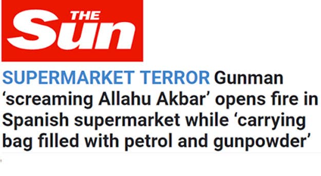 Gunman opens fire in Spanish supermarket while 'carrying bag