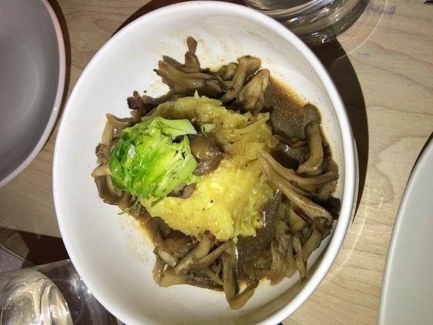 Spaghetti Squash Mushroom Carbonara