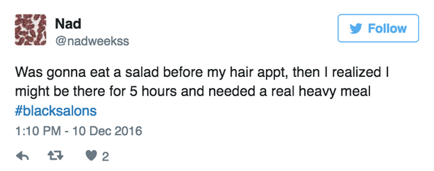 When you realize you'll need to schedule meals accordingly.