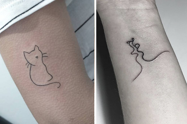 19 Simple One-Line Tattoos That Are Worth The Pain