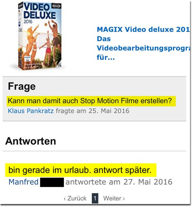 MANFRED! WARUM ANTWORTEST DU DANN ÜBERHAUPT?!