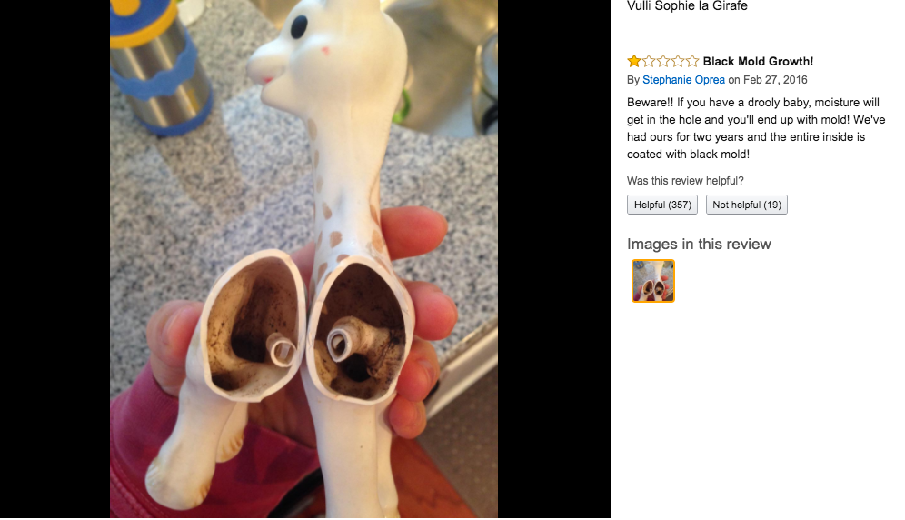 Sophie the Giraffe mold scare: Why you shouldn't panic