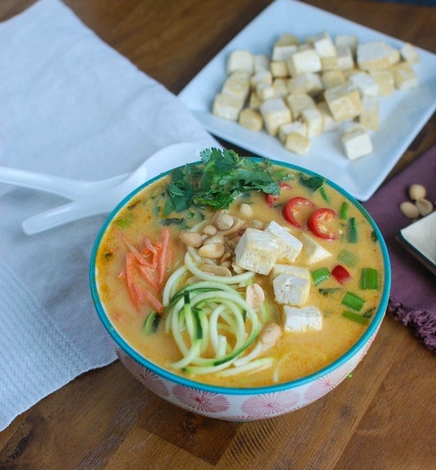 Thai Coconut Zoodle Soup