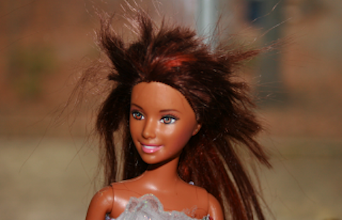 barbie with bad hair