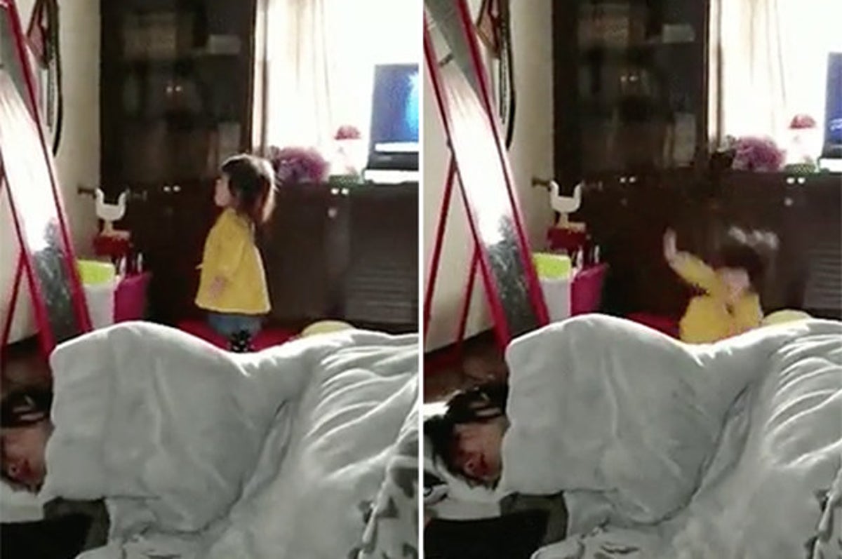 Please Watch This Incredibly Important Video Of A Little Girl Sneezing So Hard She Falls Over