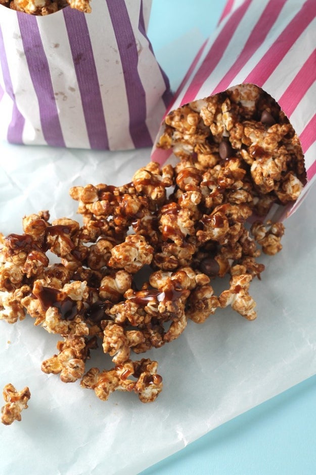 Chocolate and Salted Caramel Popcorn