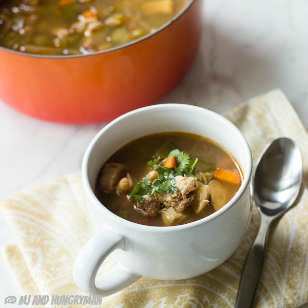 Chipotle Marinated Chicken Soup
