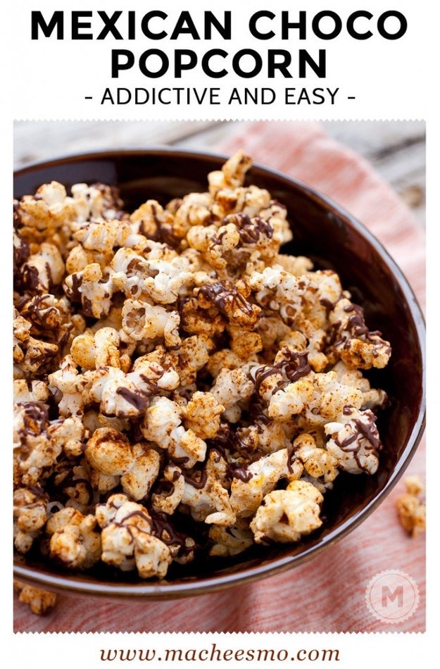 Mexican Spiced Chocolate Popcorn