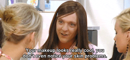 "Usaría maquillaje para mis ojeras".—fiddyspent
