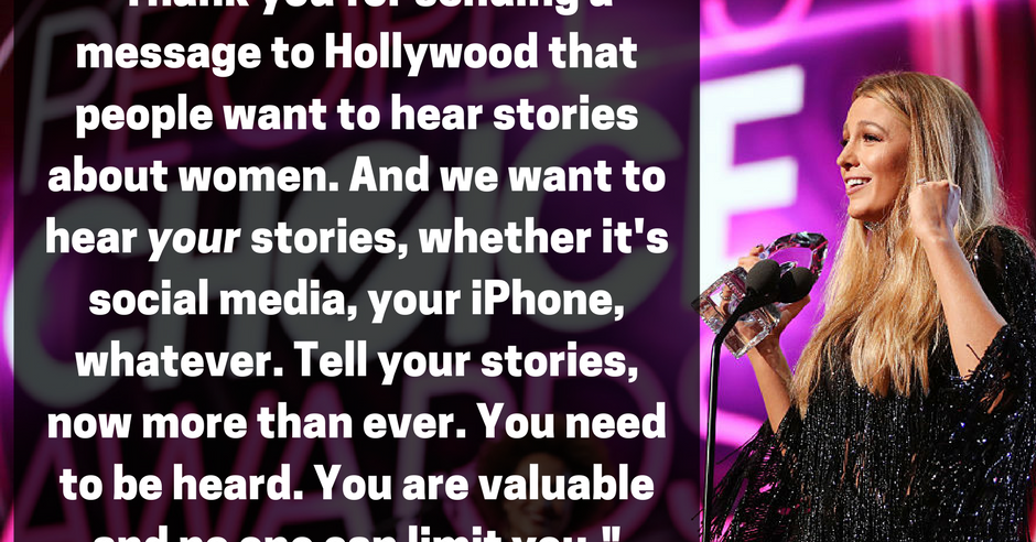 Blake Lively Gave An Inspirational Speech About Girl Power At The ...