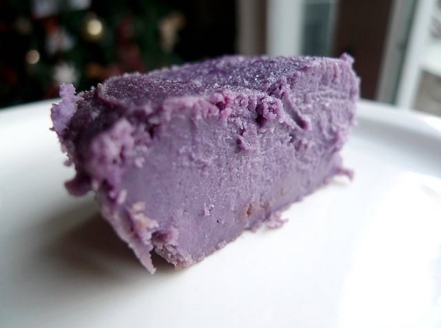 Ube Halaya is a Philippine dessert made from boiled and mashed ube. It is used other desserts and pastries.
