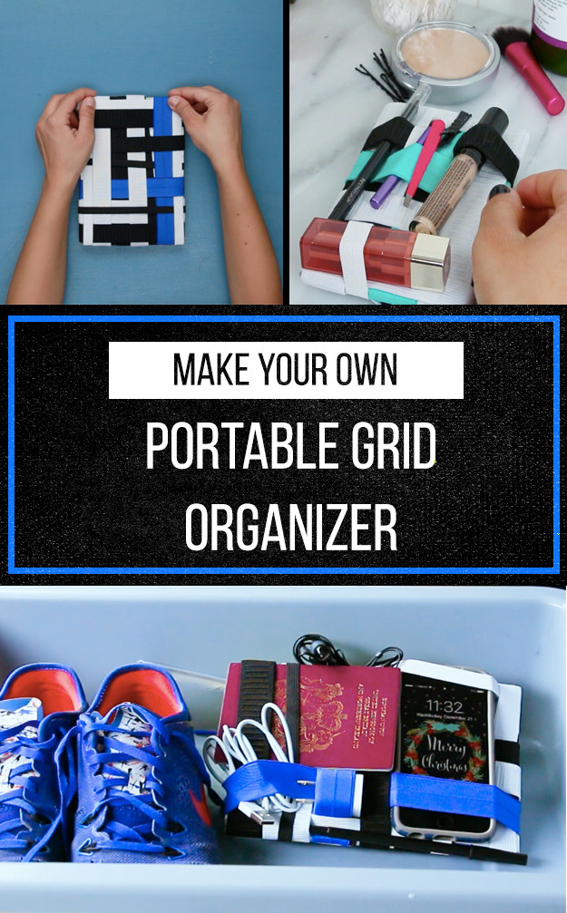 DIY Elastic Grid Organizer (Great Gift for Men and Under $2!)