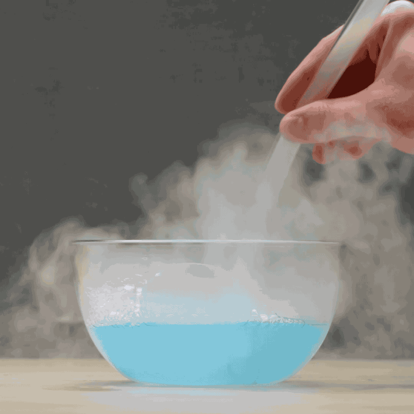 Sublimating Dry Ice Physical Change