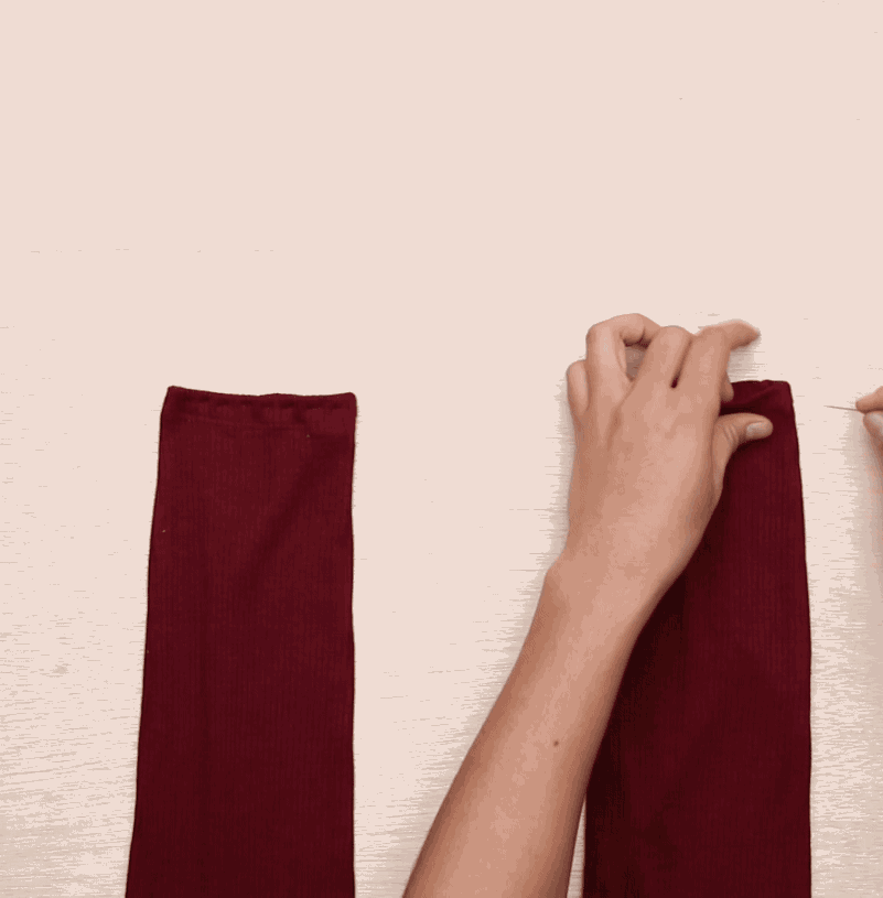 Sew any holes closed while you're at it. (Except the waistband.) Check. They're there.