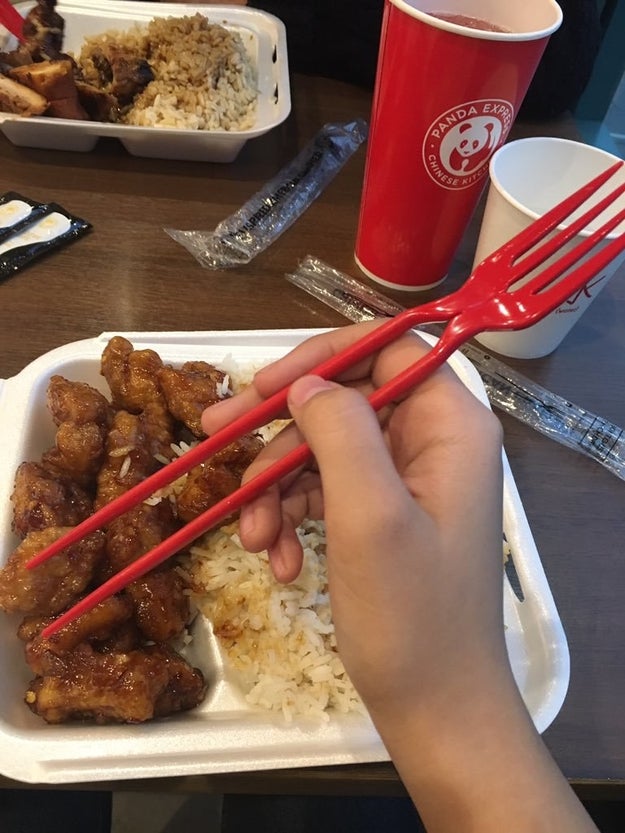 These chopsticks that take the pressure off.