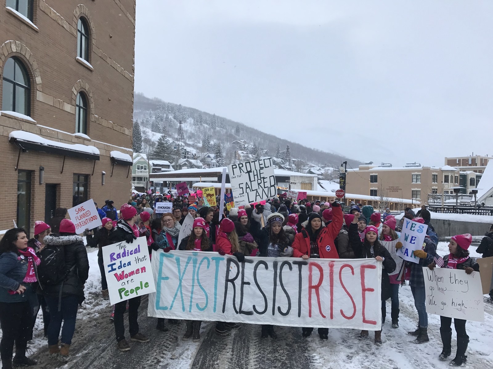 Speakers and attendees included Jessica Williams, Kristen Stewart, John Legend, Joshua Jackson, Charlize Theron, Benjamin Bratt, and Dolores Huerta — among others.