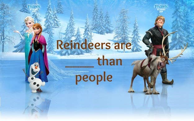 How Well Do You Know Reindeer S Are Better Than People From Frozen
