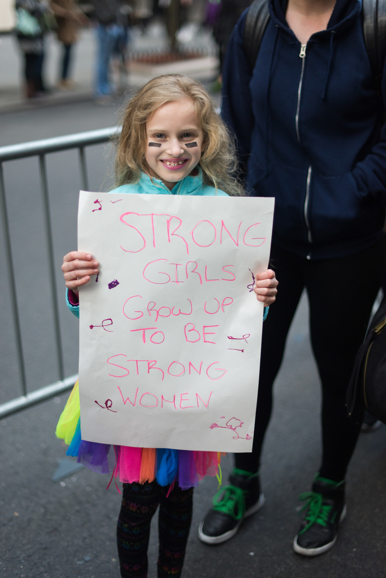 Because she made this sign herself.